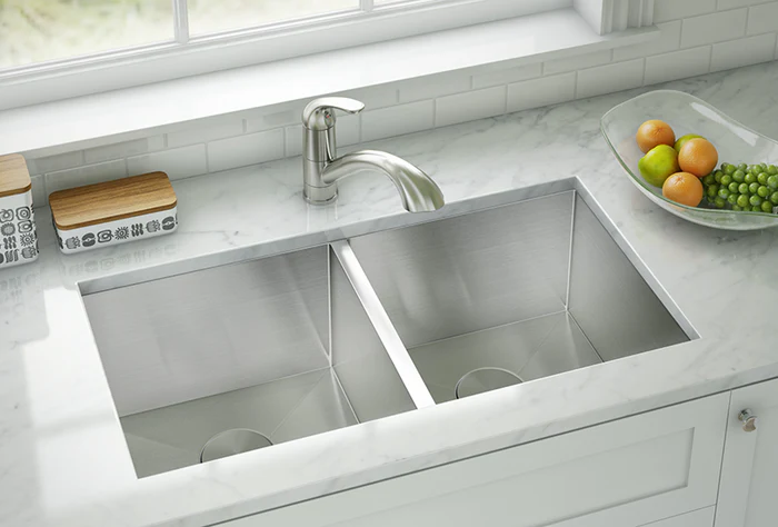 wastafel double sink stainless