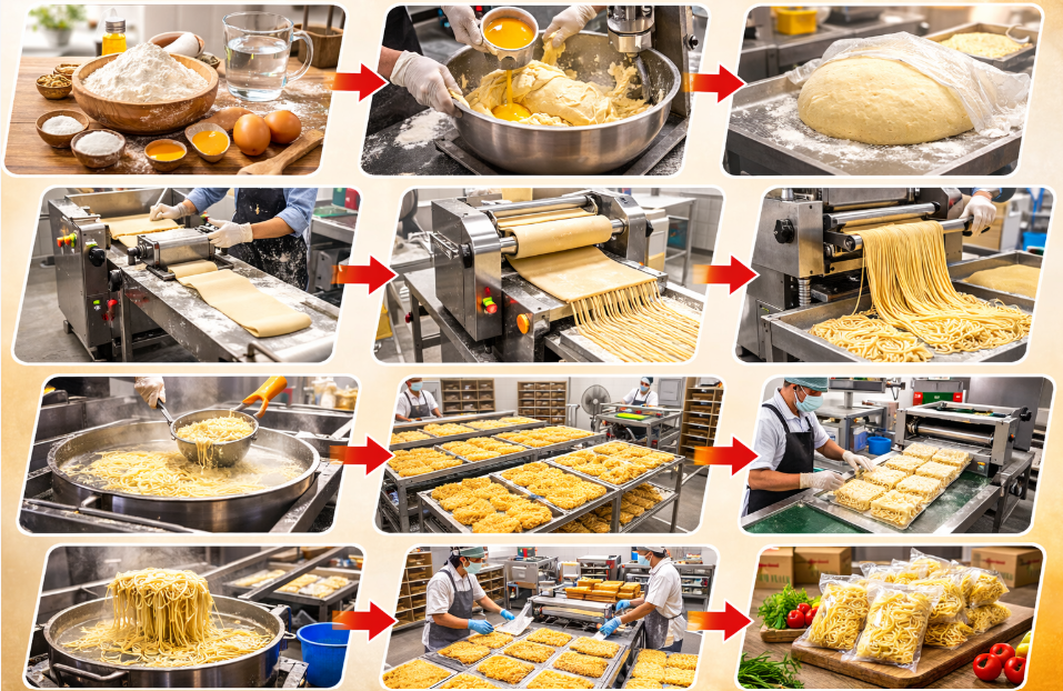 Cara Membuat Mie Produksi