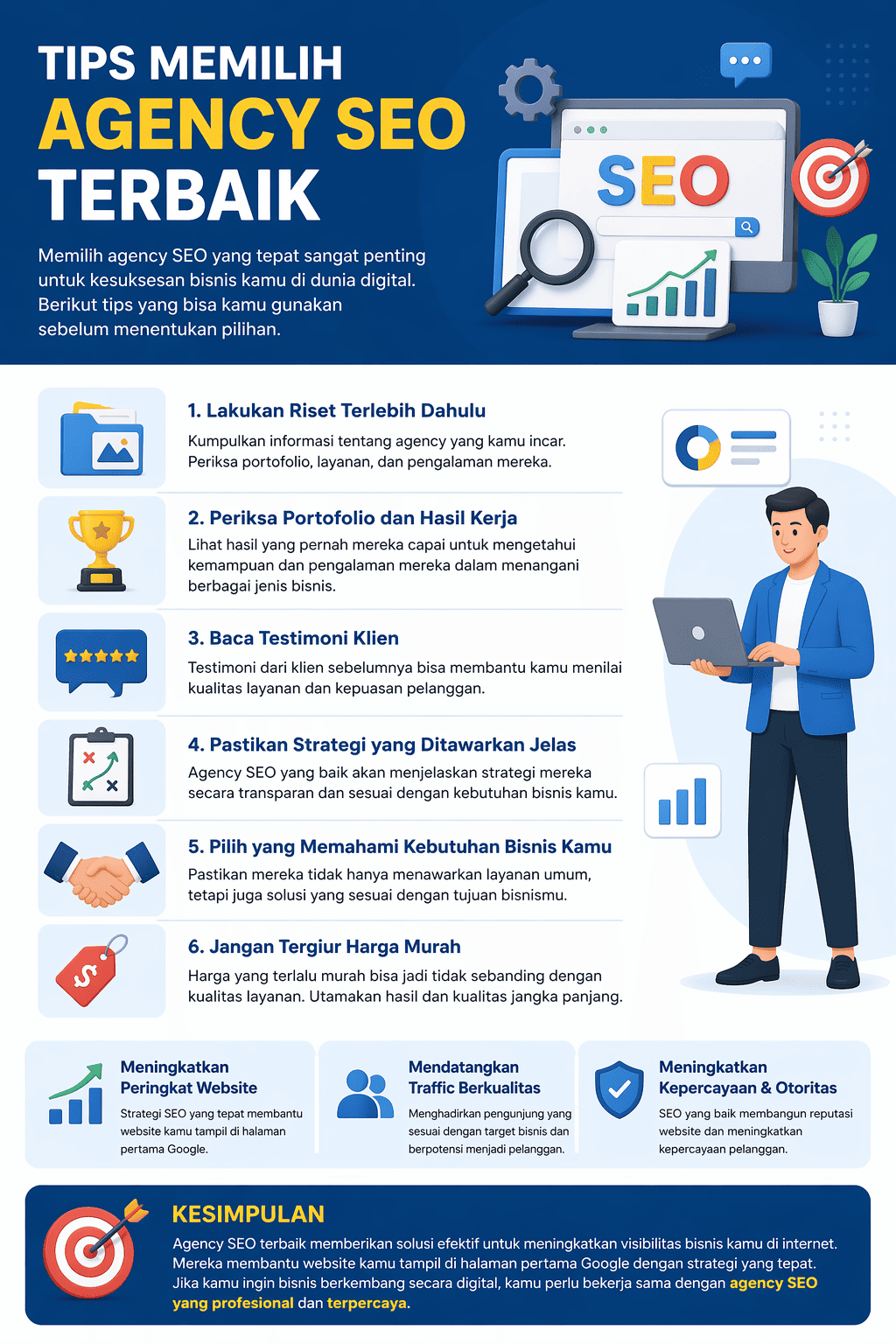 Agency SEO terbaik untuk meningkatkan ranking website dan traffic bisnis