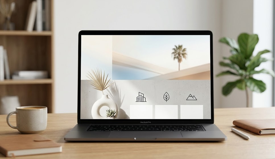 contoh landing minimalis modern